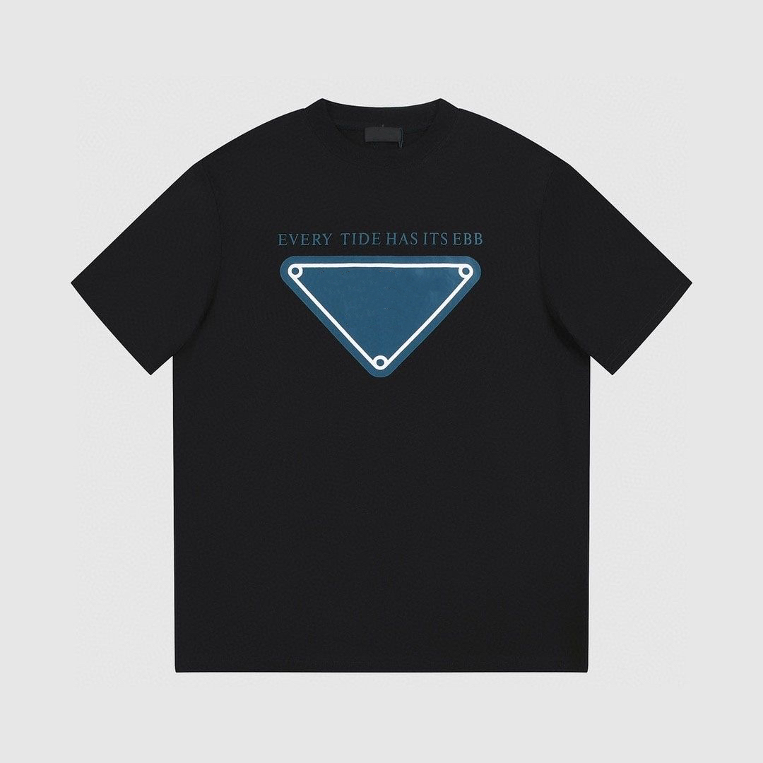 

2023 Designer Mens T Shirts Chest Letter Print Short Sleeve High Street Loose Oversize Casual T shirt Cotton Tops for Men and Women S-5XL, White