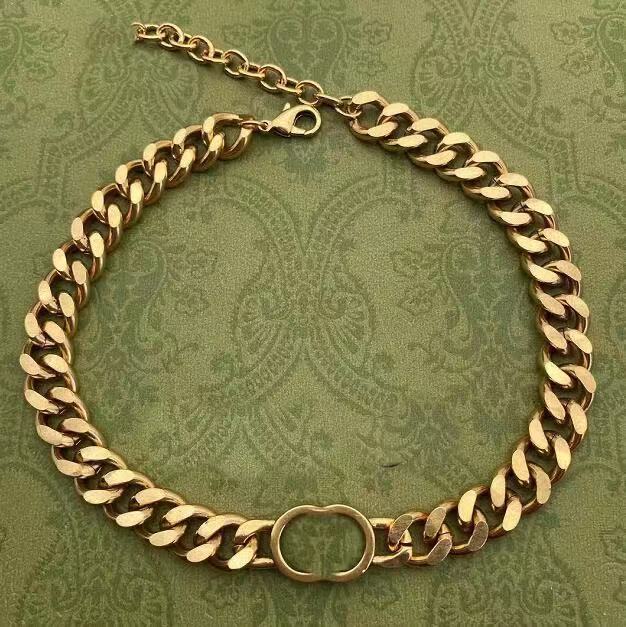 

Designer High Quality Necklaces Cuban Choker Necklace Collares Punk Vintage Chunky Thick Link Chain for Women New Year Jewelry Accessories