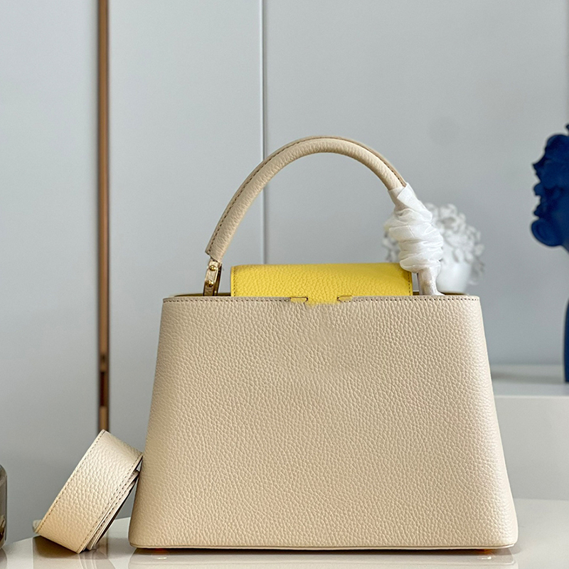 

High Imitation Designer Shoulder Bag CAPUCINES 31.5CM Real Leather Tote Bag M59882 With Box ZL183