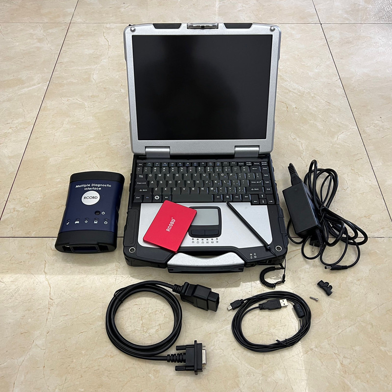

FOR G M Mdi 2 Diagnostic Tool USB or Bluetooth Software Ssd with Laptop CF30 toucgh toughbook OBD Cables Full Set Ready to Use