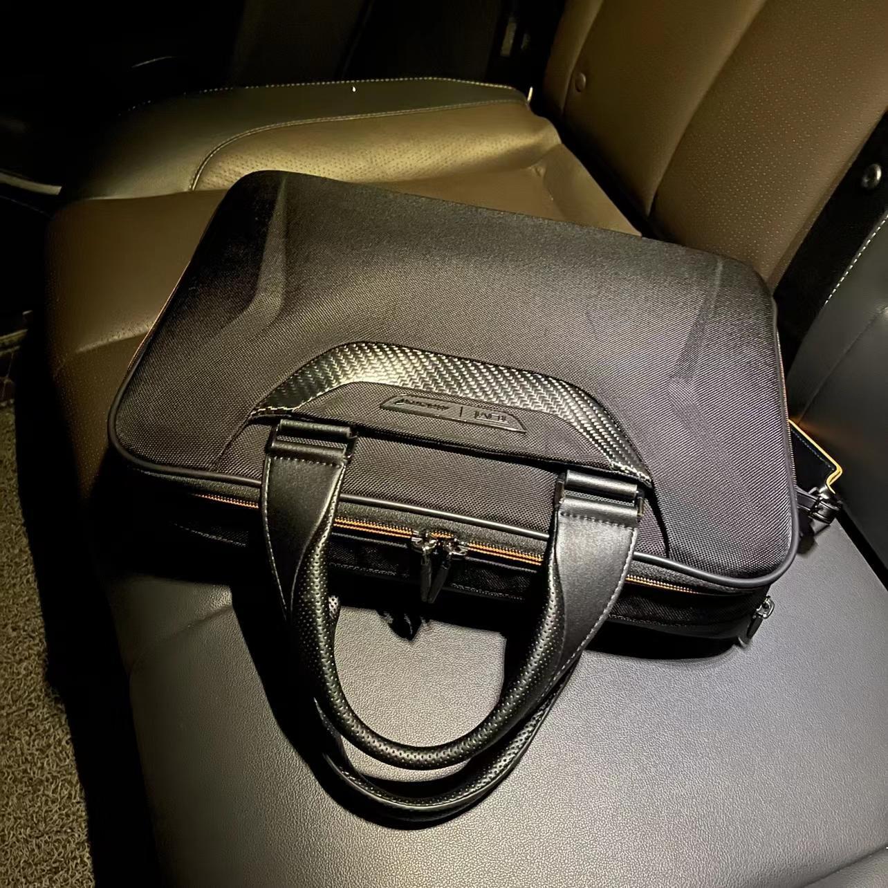 

TUMI McLaren Premium briefcase handbag nylon fabric boutique A1, Black