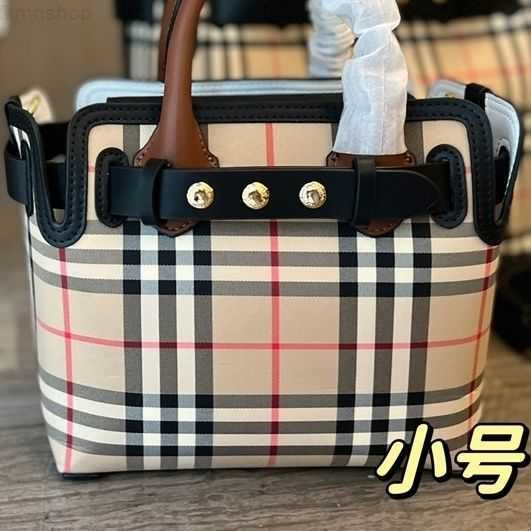 Designer Luxury Burbrerity Bags For Women High Quality Brown Crossbody Handbags Vintage Burbrery Leather Wallet Paris Plaid The Totes Bag Fashion Pu