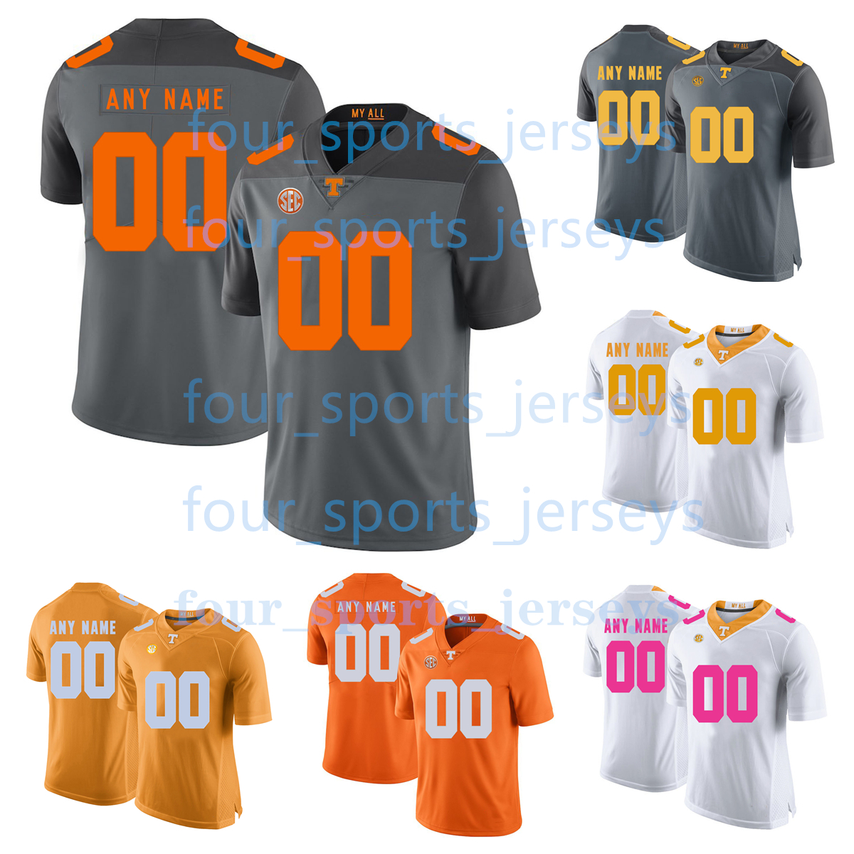 

Custom NCAA College Tennessee Volunteers Football Jerseys Rohrer Salmon Warren Ball Carvin Clipper Jr. Crawford Davis Grant Herring Hill Krivosh Lampley Lane Mays, Men