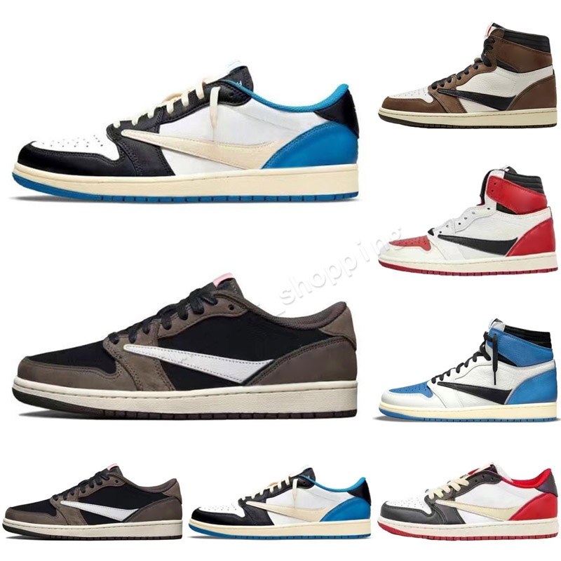 

1S I Basketball Shoes 1 Bordeaux White Oreo University Blue Dark Mocha Cat Bred Hype Royal Twist Obsidian UNC Smoke Grey Men Women Trainers Sneaker 36-46, Color 2