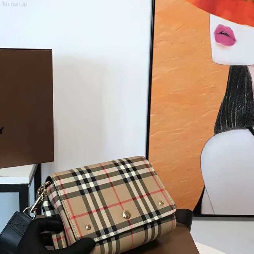 Sacs de burbrerity de luxe de créateurs pour femmes sacs à main crossbody brun de haute qualité vintage portefeuille en cuir Paris plaid les sacs