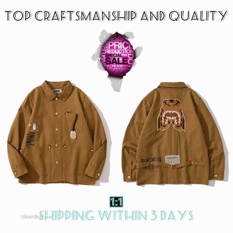 

Top Craftsmanship Mens Jackets Shark Mens Star Spots Designers Coat Varsity Co-branding Stylist Storm Ghosts Military Style Camouflage Jacket Baseball Wear 2TND, No.1