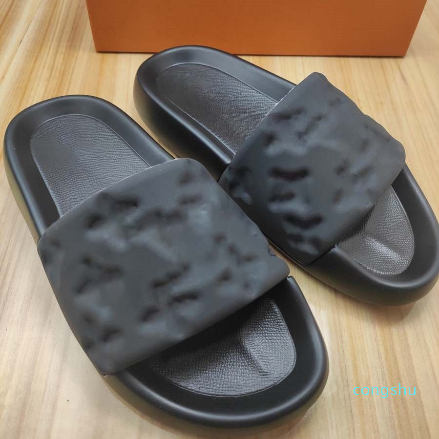 

Men Designer Ladies Summer Sandals Beach Slippers Flat Thick Sole Sandals Bathroom Home Shoes black hole Safflower Comfortable Atmosphere, #1