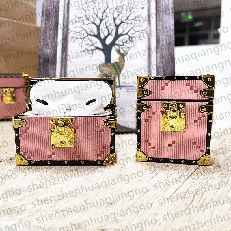 

TOP Designer Airpods 3rd 2021 Case Headset Accessories for Airpods Pro Airpod 1 2 3 Cases PU Leather Embossing Letter Wireless Bluetooth Earphone Protection Package