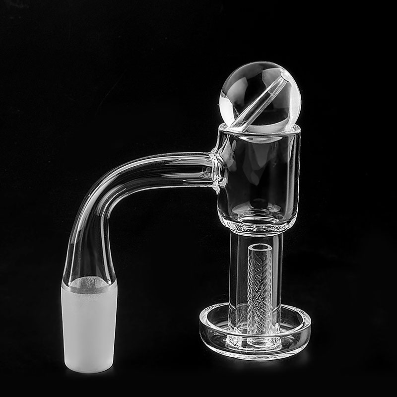 

Flat Top Smoking Terp Slurper Quartz Banger With Hollow Bubble Cap Ball Terp Pill 2.5mm Wall 10mm 14mm 18mm Nails For Glass Water Bongs Dab Rigs Pipes
