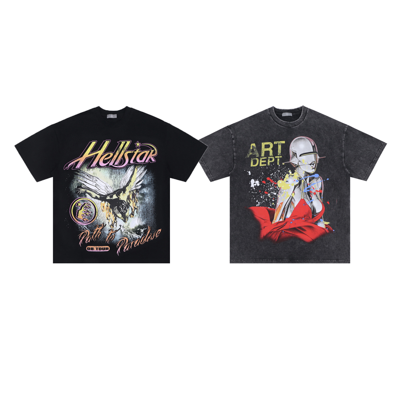 

23ss Summer Fashion Artist Singer Tee Print t shirt Washed Vintage Men Women Plus Size High Street Casual Cotton Tshirt 857