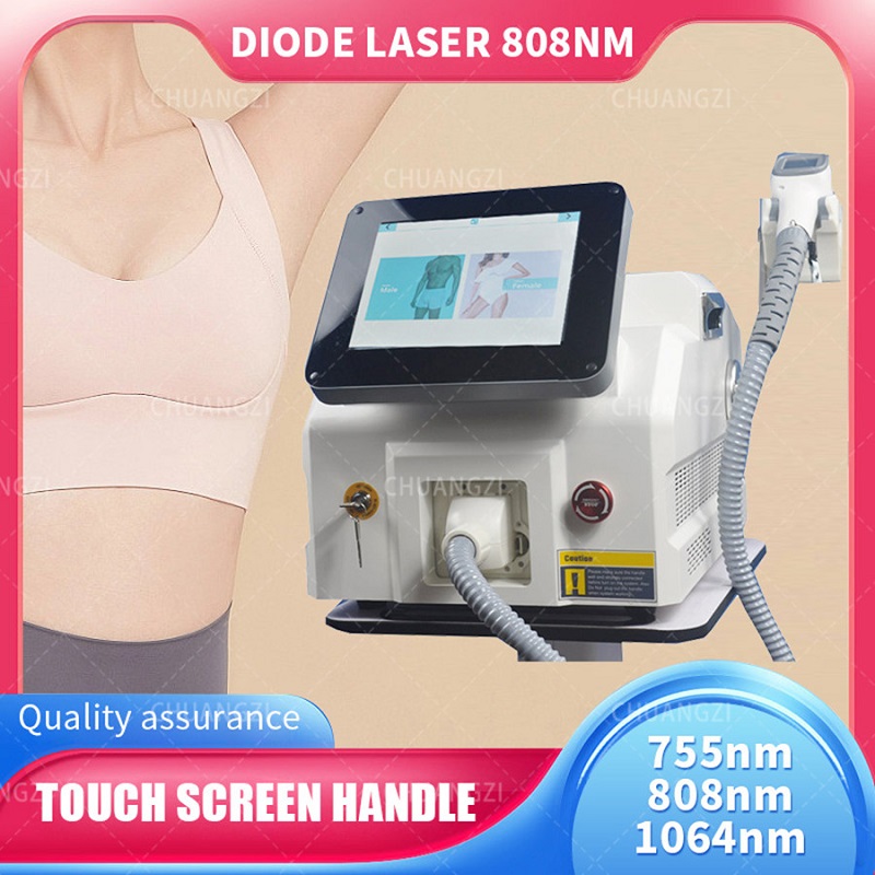 

2023 808nm Diode Laser Remove Hair Machine 3 Wavelength Laser Hair Removal Epilator Hair Removal Machine