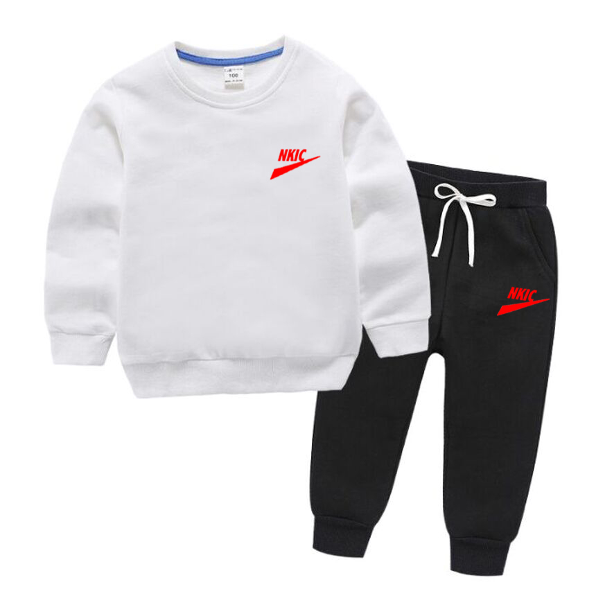 Baby Boys And Girls Clothing Set Spring Autumn Children Hooded Outerwear Tops Pants 2 pieces sets Outfits Kids Teenage Costume Suit