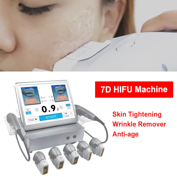 2023 7D hifu other beauty equipment anti wrinkle removal ultherapy machine face neck lift salon MF2 slim design 7 cartridge FDA approved