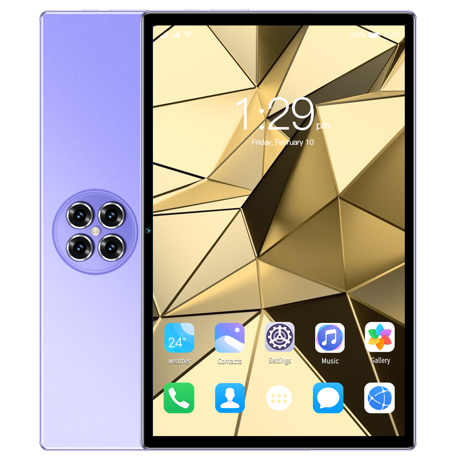 

Tablet PC Enjoy Seamless Connectivity and Endless Entertainment TIENKIM 10-Inch Tablet Computer - Featuring Support for Bluetooth, WiFi, and More, Purple