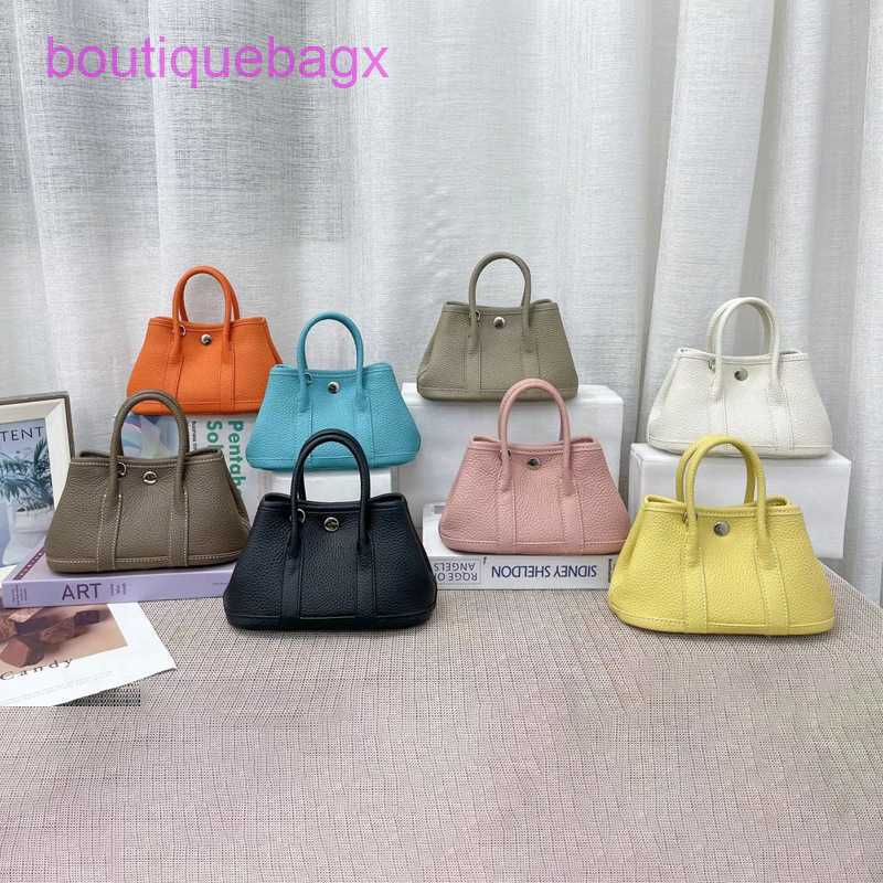 

Luxury Party Garden Bags H ermes for sale bag Women's small leather messenger mini High end Tote Head layer cowhide linerHave Real Logo, Khaki5
