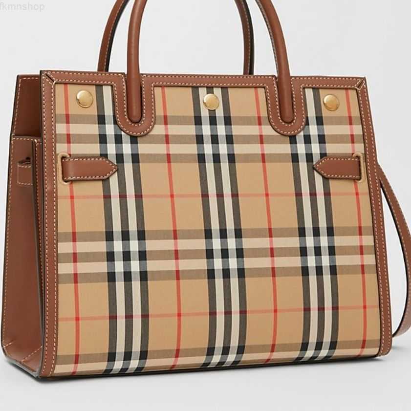 Designer Luxury Burbrerity Bags For Women High Quality Brown Crossbody Handbags Vintage Burbrery Leather Wallet Paris Plaid The Totes Bag Fashion Pu