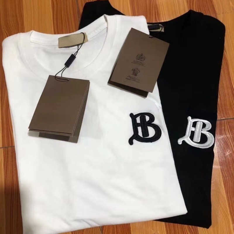 

Plus size short Sleeve t shirt men women sweatshirt tb embroidered pullover shirts burb designer tshirt casual cotton T-shirt 4xl 5xl, White embroidery tb