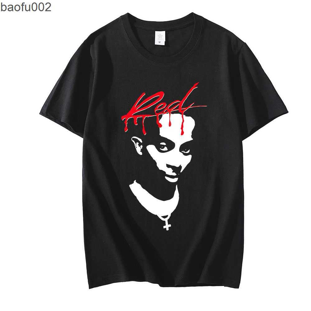 

Men's T-Shirts Classic Playboi Carti Music Album Red Print T-shirt Vintage 90s Rap Hip Hop Tees Fashion Design Casual Oversized Tops Hipster W0224, 54yao113-white