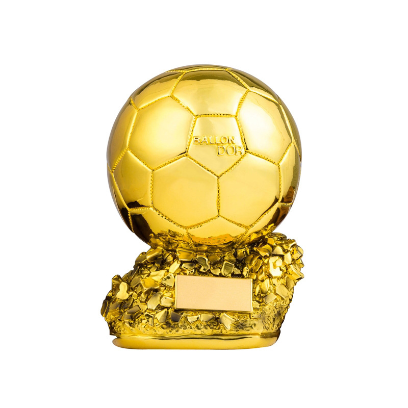 

The Golden Ball Trophy Can Lettering Football Ornaments Collectable Resin Crafts Competition Spot World Cup Souvenirs