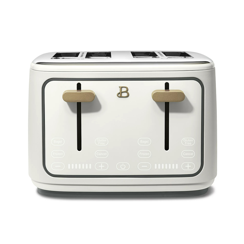 

Beautiful 4 Slice Toaster Bread Maker White Icing by Drew Barrymore