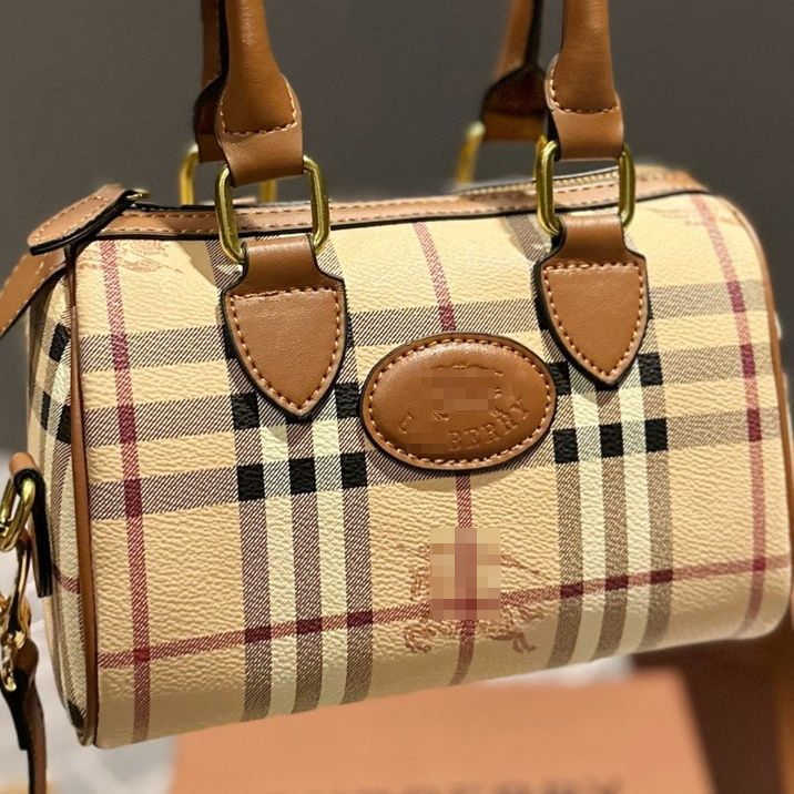 Designer Luxury Burbrerity Bags For Women High Quality Brown Crossbody Handbags Vintage Burbrery Leather Wallet Paris Plaid The Totes Bag Fashion Pu