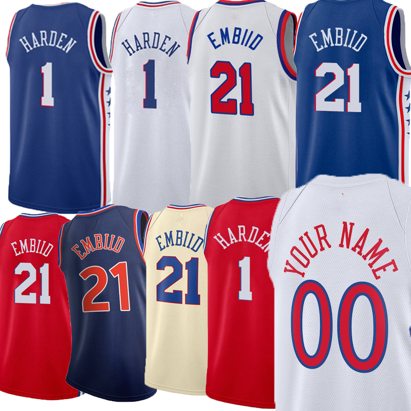 

Men Basketball Joel Embiid James Harden Tyrese Maxey P.J. Tucker Allen Iverson Tobias Harris Melton Korkmaz Harrell Mac McClung Shake Milton 22-23 New Season Jerseys, As picture