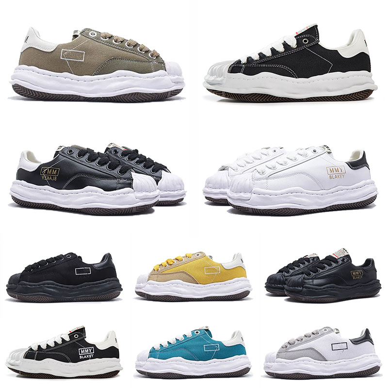 

2023 Maison Mihara Yasuhiro Shoes Blakey OG Sole Canvas Low Toe Cap MMY MiharaYasuhiro Mens Womens Luxury Casual Sport Trainers Sneakers, A8
