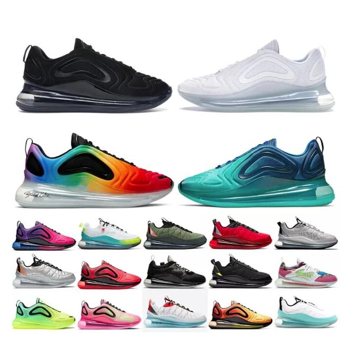 

2023 Wholesale Top Quality 720s Running Shoes Women Mens Trainers Sneakers Triple White Black Be True Sea Forest Worldwide Pure Platinum 720-818nocta size36-45, 40-45 black gold