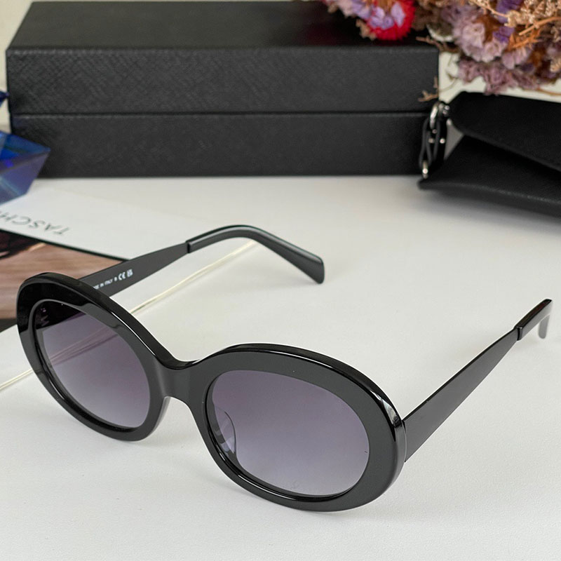 

Summer Sunglasses For Women SPR25 Retro Style Small Vintage Oval Frame Reading Glasses For Womens Blue Light Glasses Men PR25