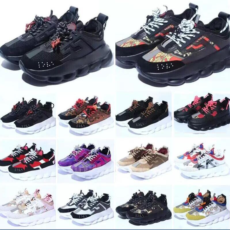 

2023 Casual Shoes Italy Top 1 Quality Chain Reaction Wild Jewels Chain Link Trainer Sneakers size EUR 36-46