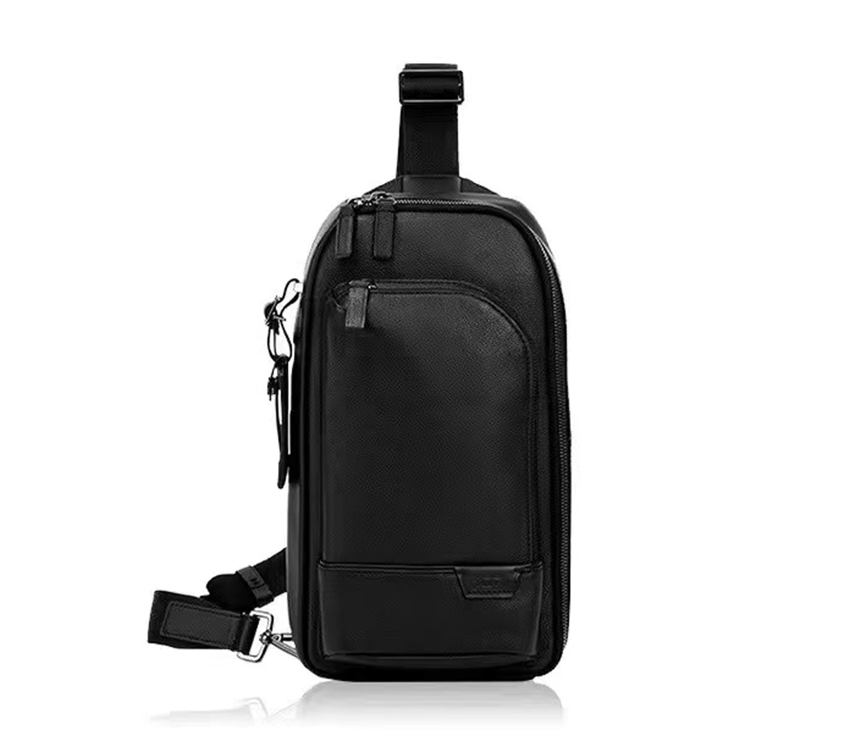 

All-new TUMI ballistic nylon Waist Bags for Men Casual one-shoulder crossbody bag H2, Black