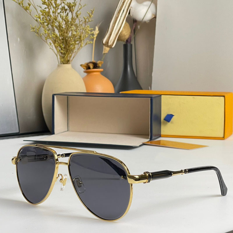 Lunettes de soleil classiques haut de gamme Z1228 Polarisées Hommes Conduite Lunettes de soleil en métal doré pour la conception de marque Miroir