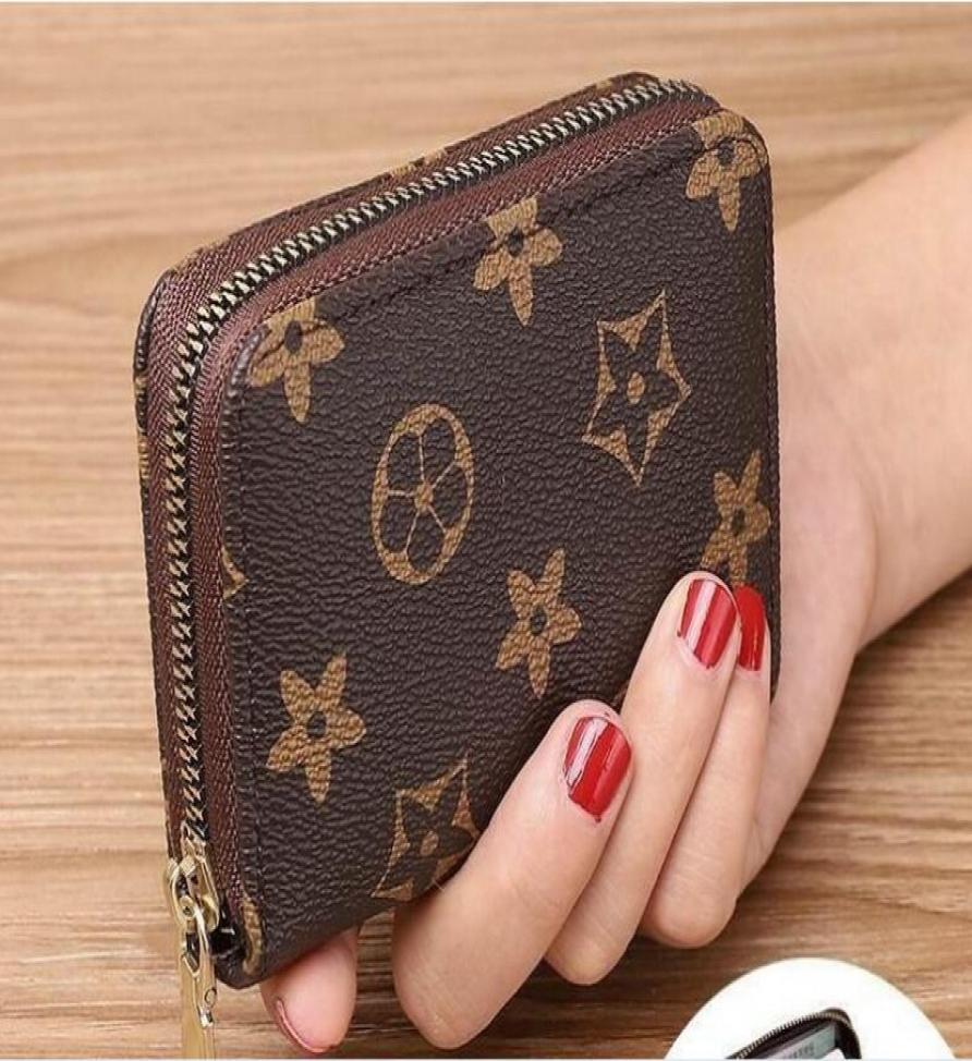 

Portable KEY P0UCH wallet classic Mans women Wallets passport holder Coin Purse With dust bag and box Small square single zipper H3851938, Multi