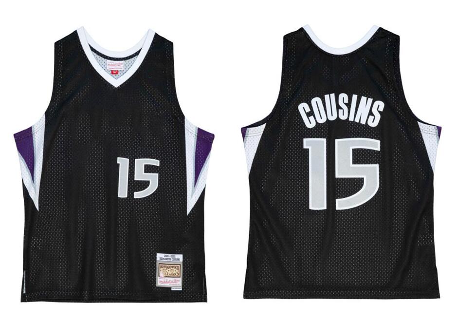 

Demarcus Cousins Stitched basketball Jersey S-6XL Mitchell Ness jersey 2011-12 Mesh Hardwoods Classics retro black blue Men Women Youth jerseys 15, Stitched jersey