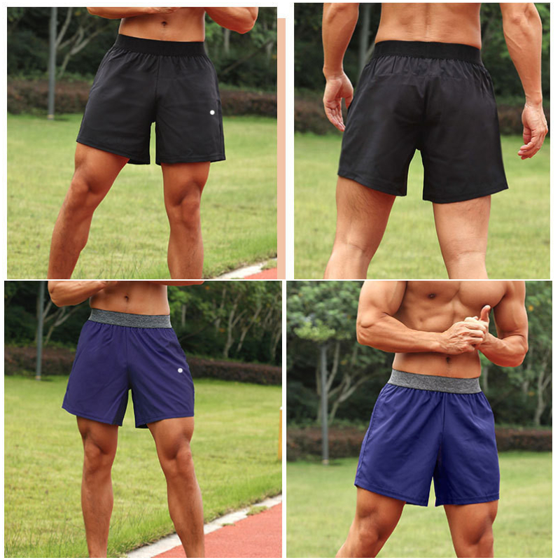 

LL-DK-20025 Men's Shorts Yoga Outfit Men Short Pants Running Sport Basketball Breathable Trainer Trousers Adult Sportswear Gym Exercise, Blue