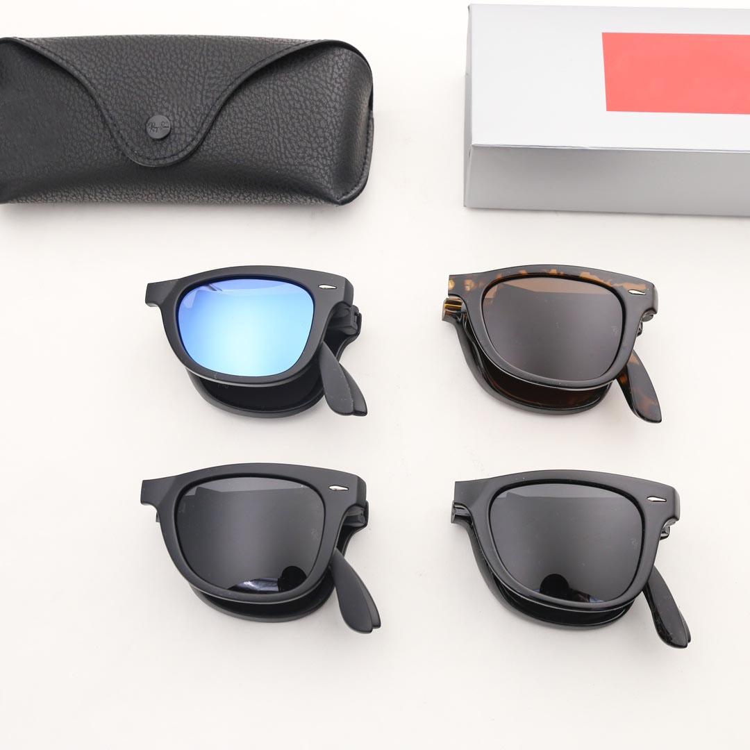 

Stylish Foldable Sunglasses Fashion Shades Sunglass Design For Man Woman Full Fram Dark Glasses 4 Options