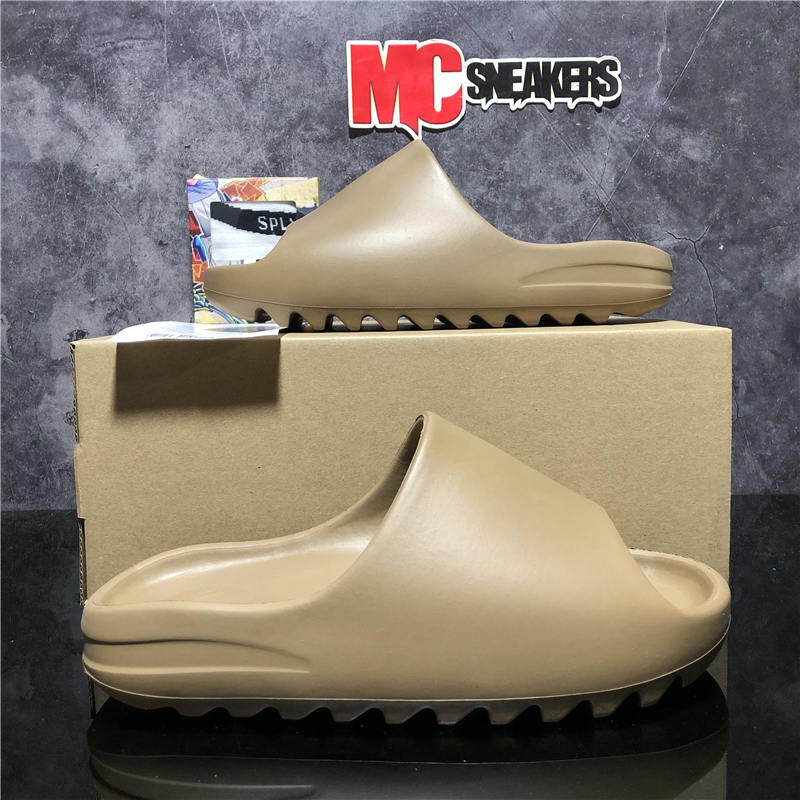 

2023 Top Designer Slippers Men Woman slider Vermillion Mineral Blue Onyx Pure Sandals Slide Slipper Foam Ochre RUNR Bone Resin Clog Desert, Brown 5
