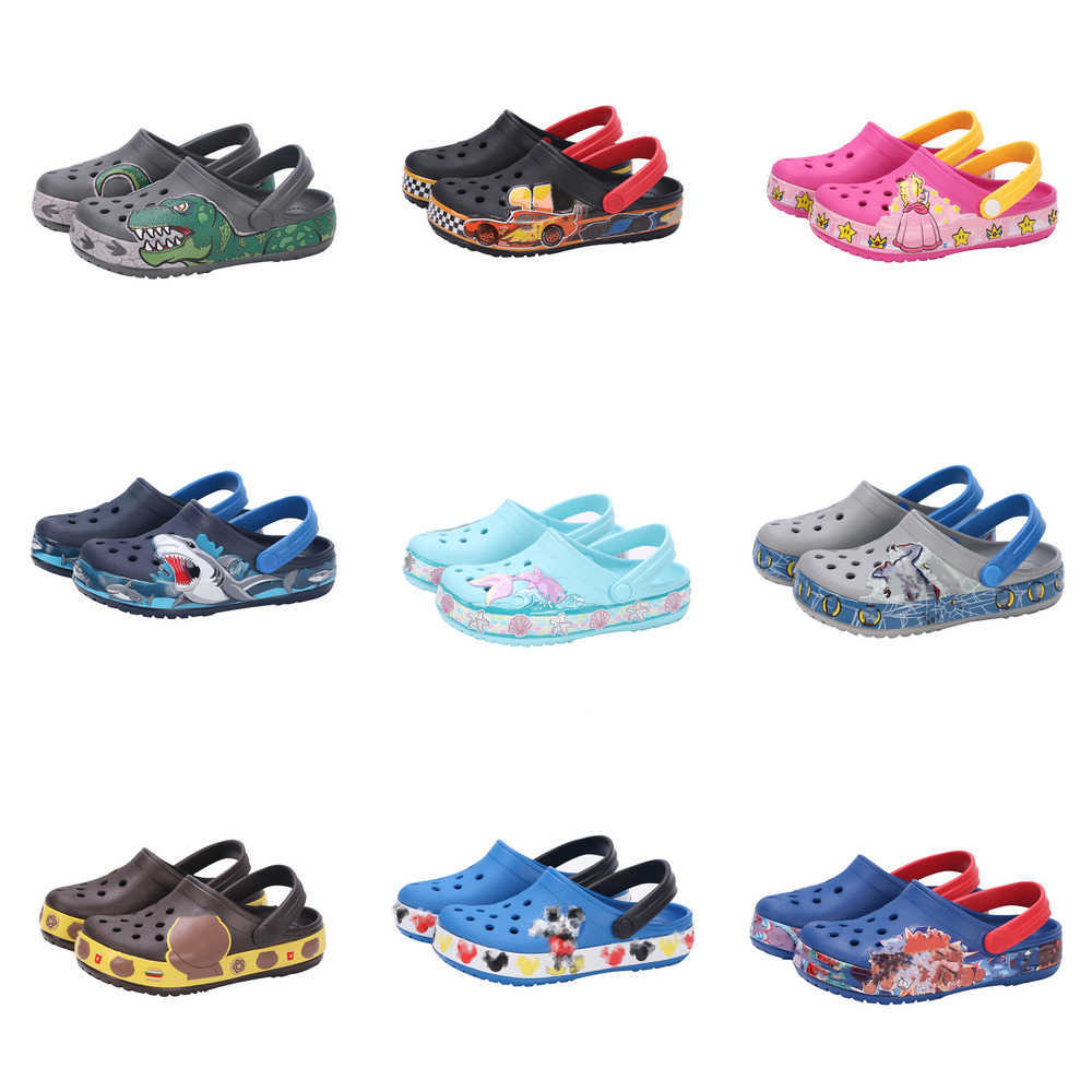 

Kids Flip Flops Slippers Designer Toddlers crsc Sandals Charms Designer DIY cartoon unicorn Chain Shoes Decaration Clogs Kids Boys girls baby infants Gifts c8-J3, Real pcs pls contact