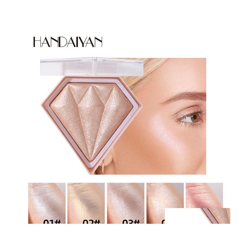 

Bronzers Highlighters Handaiyan Makeup Highlighter Facial Palette Face Contour Shimmer Powder Body Base Illuminator Highlight Cosm Dhhjv, #02