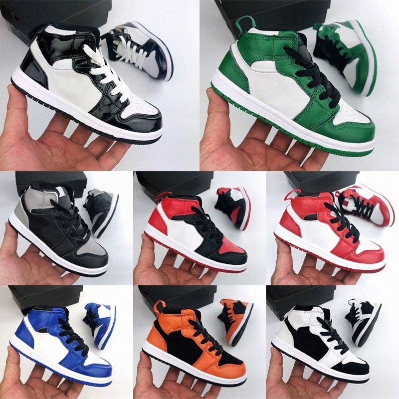 

2022 kids shoes 1s black shoe boys high 1 sneaker red green blue basketball designer trainers baby kid youth toddler infants Sneakers 30O9#, Customize