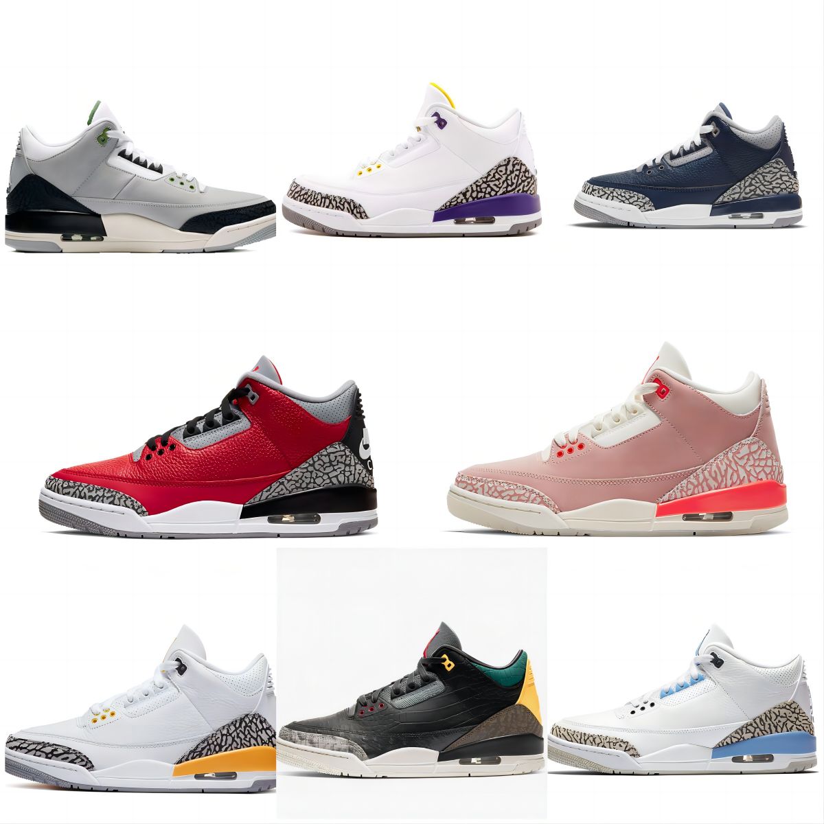 

2023 Fashion Men Basketball Shoes J3s Archaeo Brown Muslin Lucky Green Jumpman Laser Orange Georgetown Mens Women Big Size EUR47, A3-10