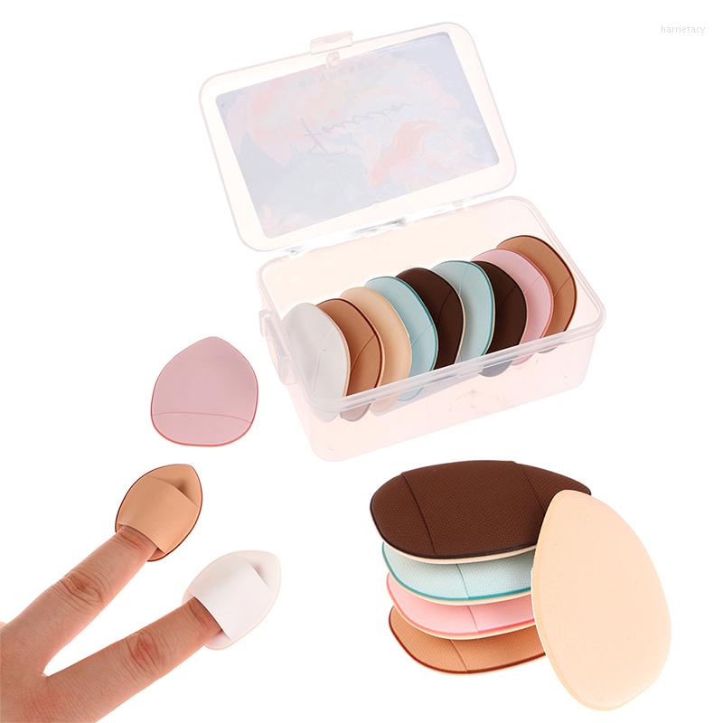 

Makeup Brushes 10Pcs Mini Size Finger Puff Set Sponge Concealer Foundation Detail Professional Cosmetic Cushion Tools