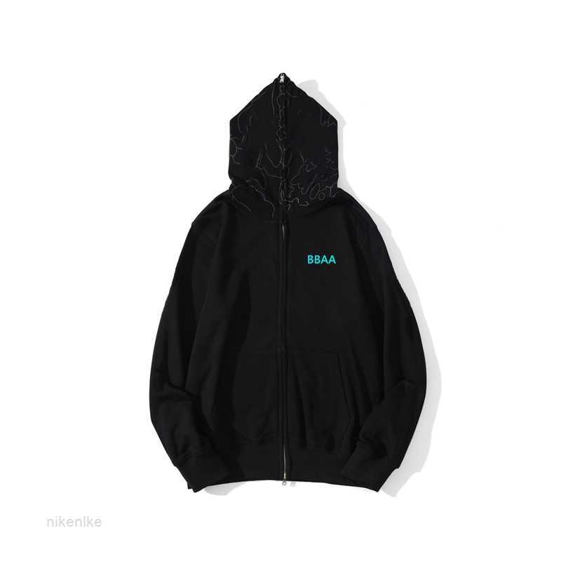 

Top Crafted Mens Designer Hoodies Shark Tiger Full Zip Hoodie Jacket Men Women Stylist Color Grid Harajuku Sweatshirt Fashion Co-branding Reflective Hoodys BWK4, No.10