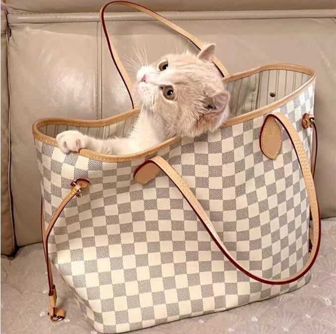 

Top Quality shopping bag 2pcs set High Quality Women Real Leather Handbags Wallet Shoulder Bags shopping tote bags Handbag Purse Crossbody Bag m40156, Brown old flowers