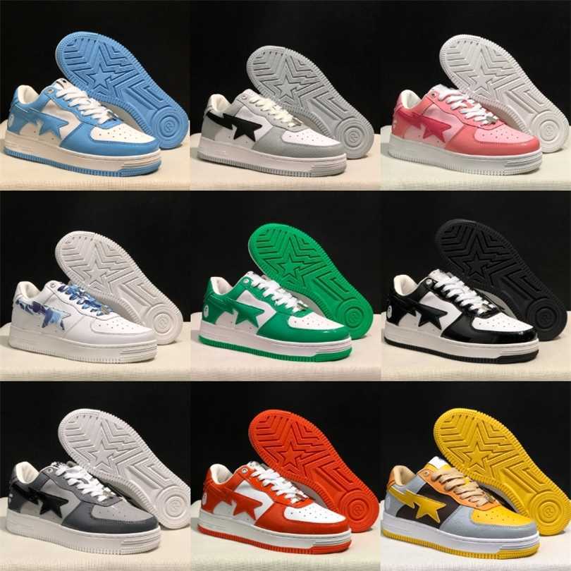

A Bathing Ape Low Casual Shoes ABC Camo Stars Man Sk8 Women White Green Red Black Yellow Sneakers