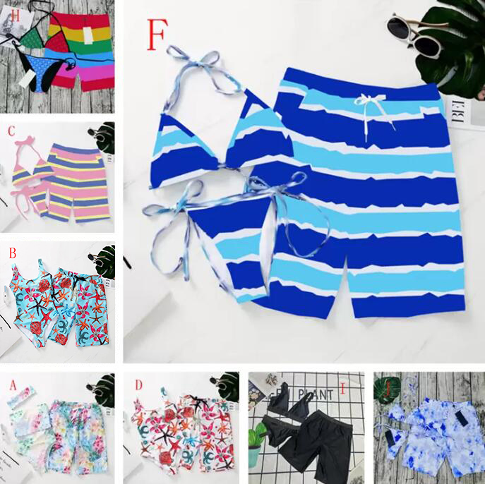 

Designers Womens Swimwear Mens Beach Shorts Full Letter Print Lovers Swimsuit Outdoor Vacation Men and Women Swimming Suit
