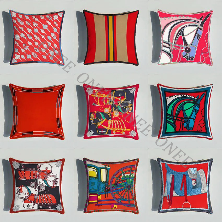 French Light Luxury Velvet Double-sided Printed Throw Cushion Sofa Against The Model Room Decoration Office Waist M260325-image-1098983888