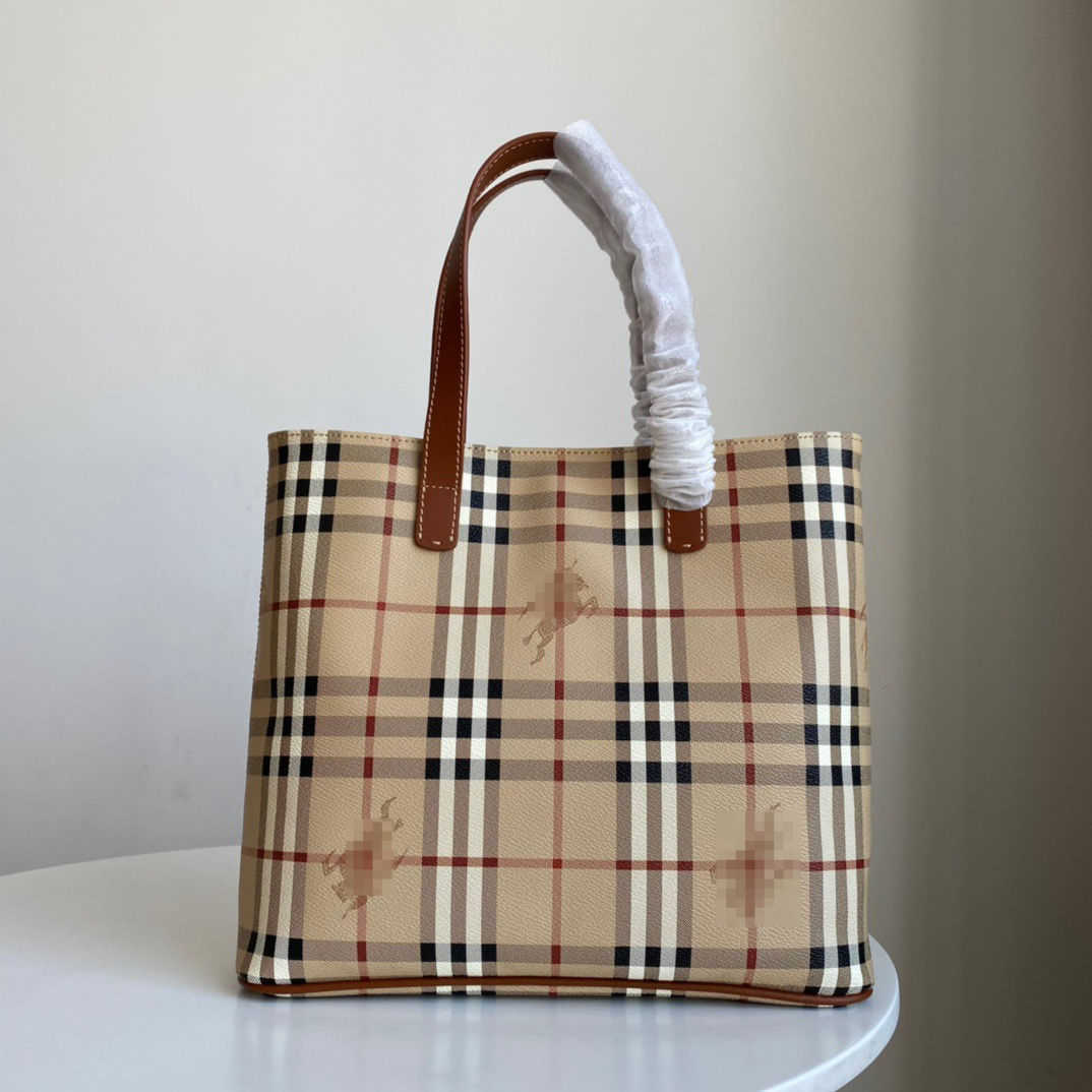 Designer Luxury Burbrerity Bags For Women High Quality Brown Crossbody Handbags Vintage Burbrery Leather Wallet Paris Plaid The Totes Bag Fashion Pu