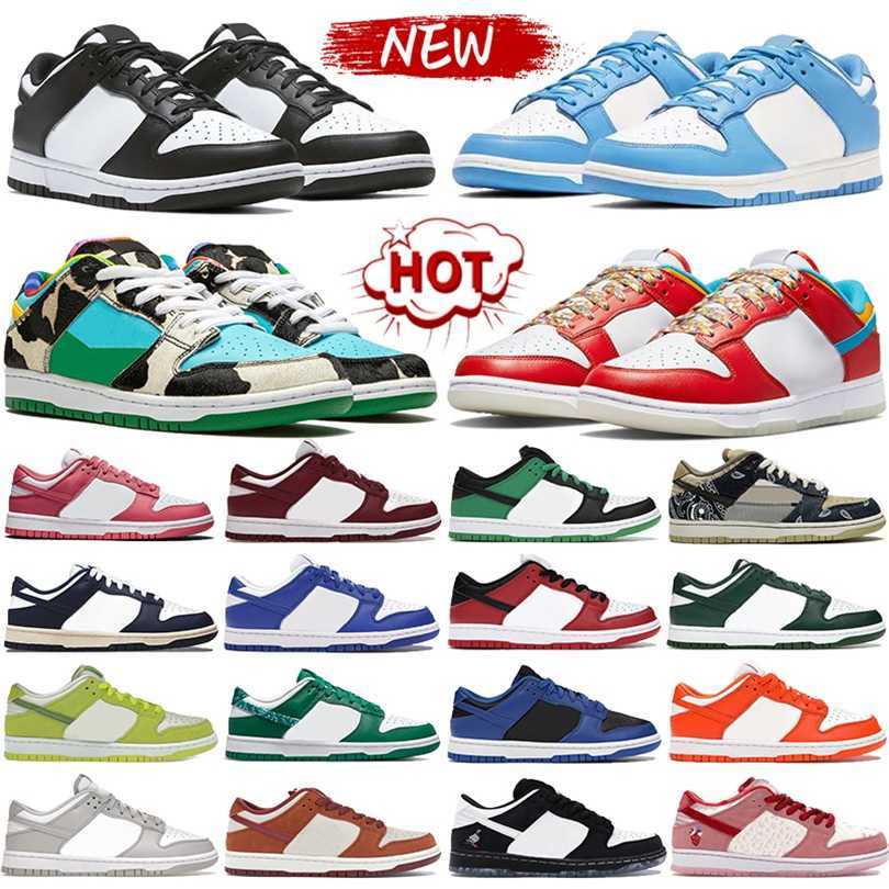 

2023 Mens casual shoes white black panda UNC coast chunky cactus classic green grey fog vintage navy Archeo Pink easter cool grey Kentucky men women low sneakers, 26 triple pink
