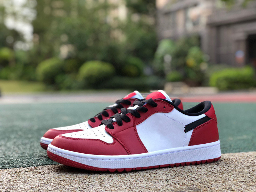 

2023 Basketball Shoes Jumpman 1s Low Chicago Varsity Red Black White Mens Woman Golf designer Shoes Sports Sneakers Ship With box, 1s low red black white
